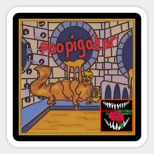 Poopigator Sticker